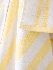 Bianca Yellow Reversible Stripe Jacquard Towel - Image 3 of 3