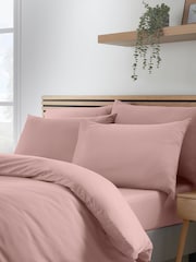 Catherine Lansfield Blush Pink So Soft Non-Iron Duvet Cover Set - Image 3 of 3