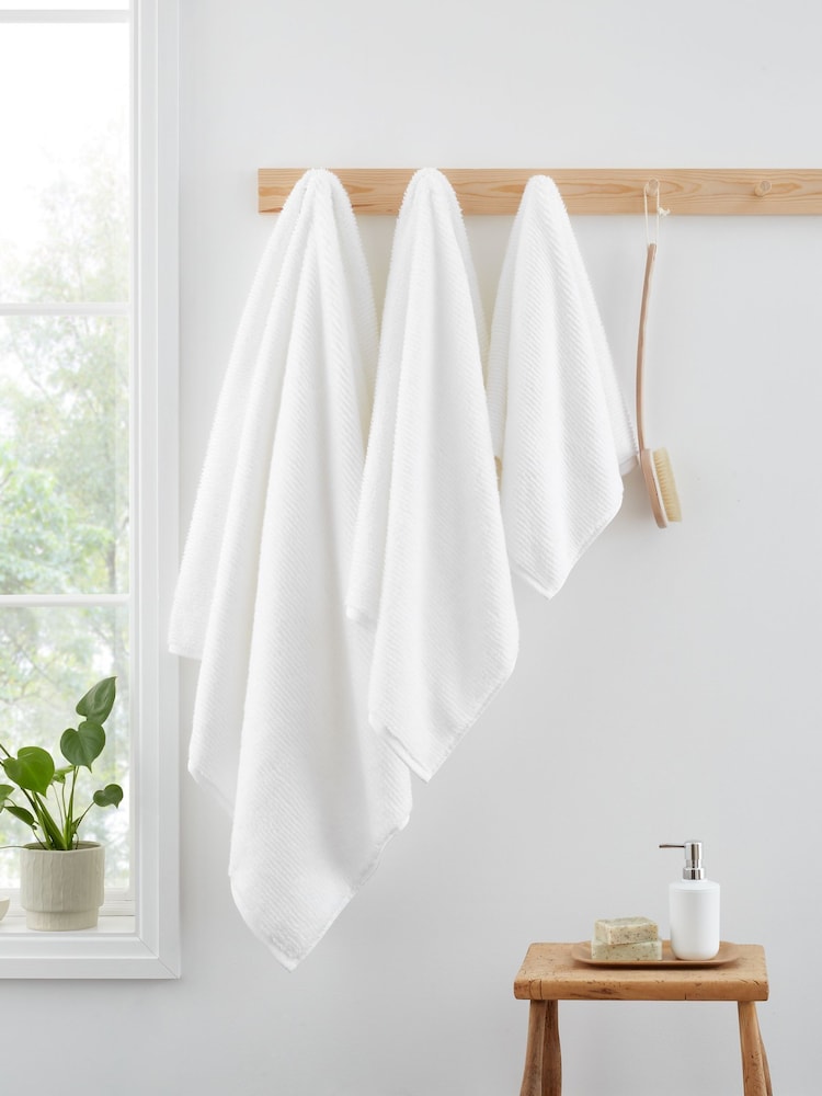 Bianca White Soft Zero Twist Turkish Cotton Spa Towel - Image 1 of 3 Bianca White Soft Zero Twist Turkish Cotton Spa Towel - Image 1 of 3