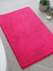 Catherine Lansfield Hot Pink Bobble Bathmat - Image 1 of 3