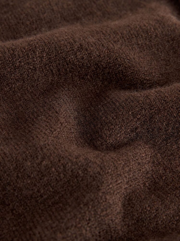 Chocolate Brown Knitted Jumper - Image 2 of 3 Chocolate Brown Knitted Jumper - Image 2 of 3