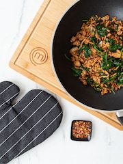 Masterchef Black Wok Pan 28cm - Image 2 of 5