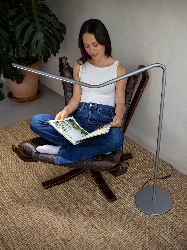 Daylight Company Ice Grey Slimline 4 Floor Lamp - Image 1 of 5