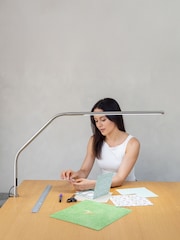 Daylight Company Brushed Steel Slimline 4 Table Lamp - Image 3 of 6