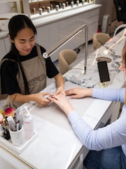 Daylight Company Brushed Steel Slimline 4 Table Lamp - Image 5 of 6