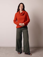 Celtic & Co. Orange Supersoft Slouchy Cowl Jumper - Image 4 of 9