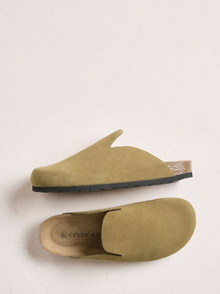 Celtic & Co. Green Minimal Clog Sandals - Image 7 of 7