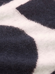 Celtic & Co. Blue Abstract Geo Knitted Jumper - Imaginea 5 din 6