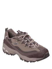 Skechers Chocolate Brown DLites Trainers - Image 3 of 6