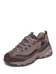 Skechers Chocolate Brown DLites Trainers - Image 4 of 6