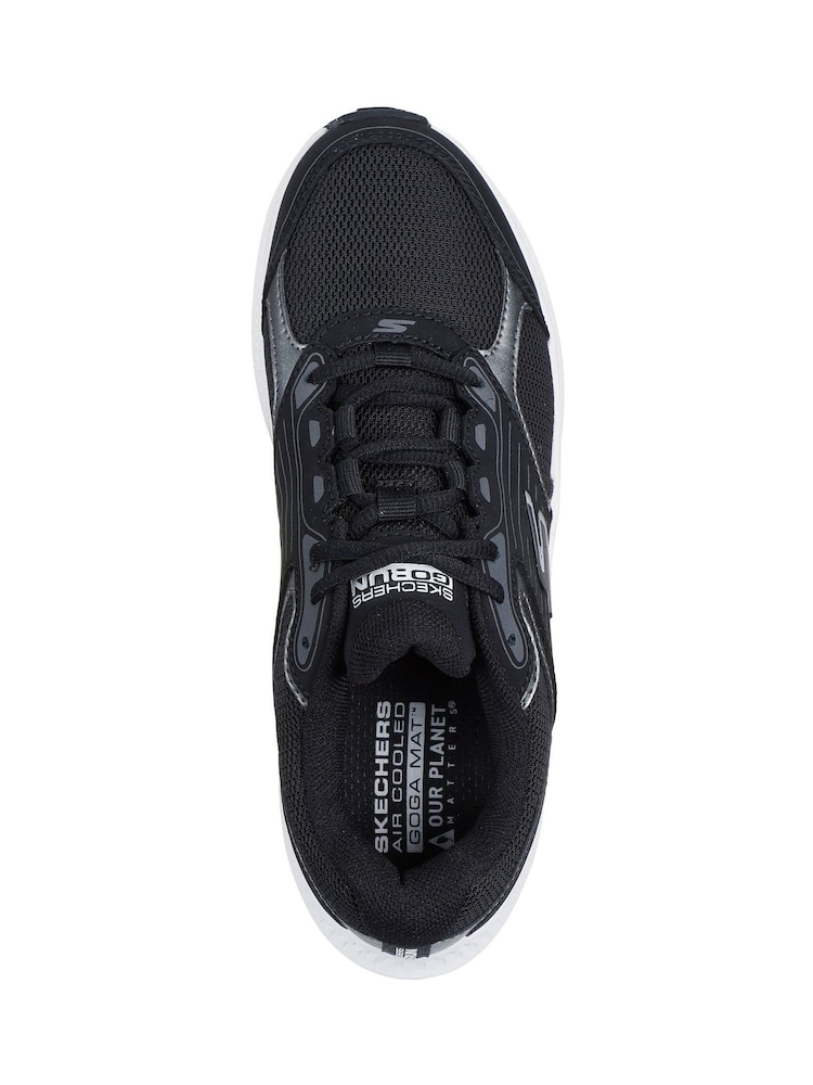 Skechers Black/White Go Run Consistent Trainers - Image 5 of 5