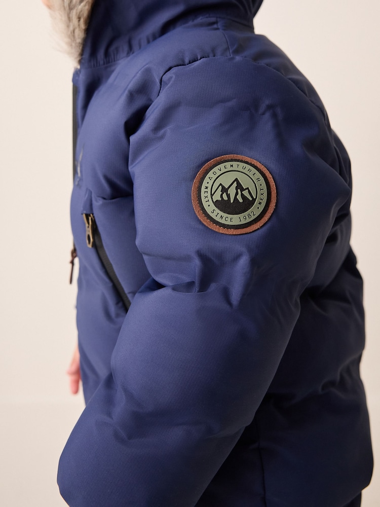Navy Waterproof Padded Snowsuit (3mths-7yrs) - Image 4 of 4 Navy Waterproof Padded Snowsuit (3mths-7yrs) - Image 4 of 4
