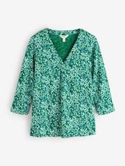 Seasalt Cornwall Green 3/4 Barnoon Top - Image 1 of 1