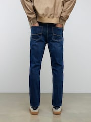 темно-выбеленные джинсы зауженного кроя River Island - Изображение 4 4