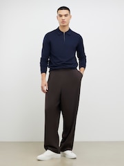 River Island Blue Slim Fit Essential Polo Shirt - Image 3 of 4