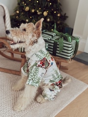 Ecru Santa Matching Family Christmas Pet Pyjamas - Image 2 of 7
