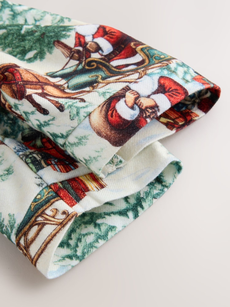 Ecru Santa Matching Family Christmas Pet Pyjamas - Image 7 of 7
