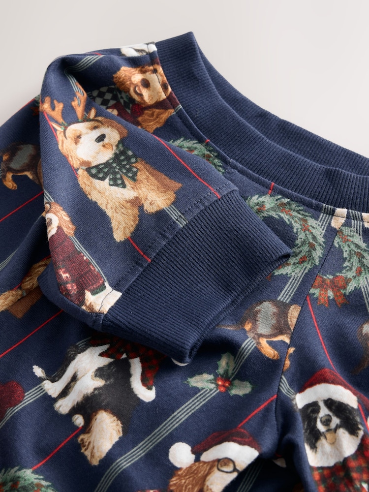 Navy Dogs Matching Family Christmas Pet Pyjamas - Image 3 of 3 Navy Dogs Matching Family Christmas Pet Pyjamas - Image 3 of 3