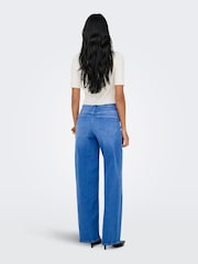 ONLY Blue High Waist Wide Leg With Super Stretch  Jeans - Image 2 of 6
