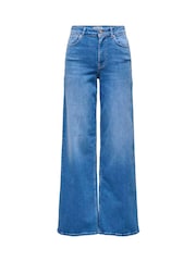 ONLY Blue High Waist Wide Leg With Super Stretch  Jeans - Image 5 of 6