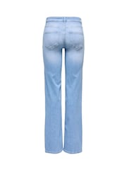 ONLY Blue Mid Waist Straight Leg With Super Stretch Jeans - Image 5 of 5
