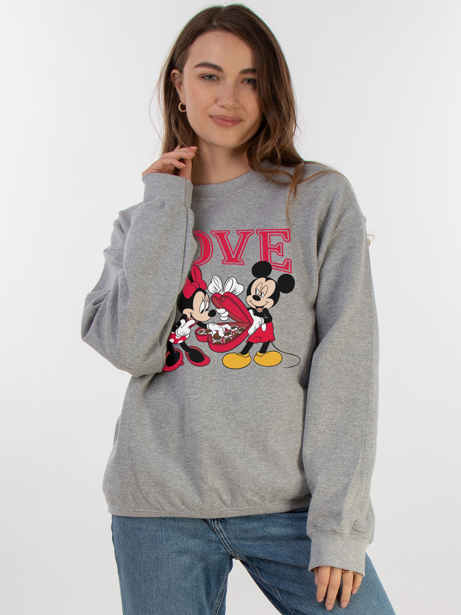 Buy Brands In Grey Disney Mickey Mouse Love Sweatshirt from Next USA