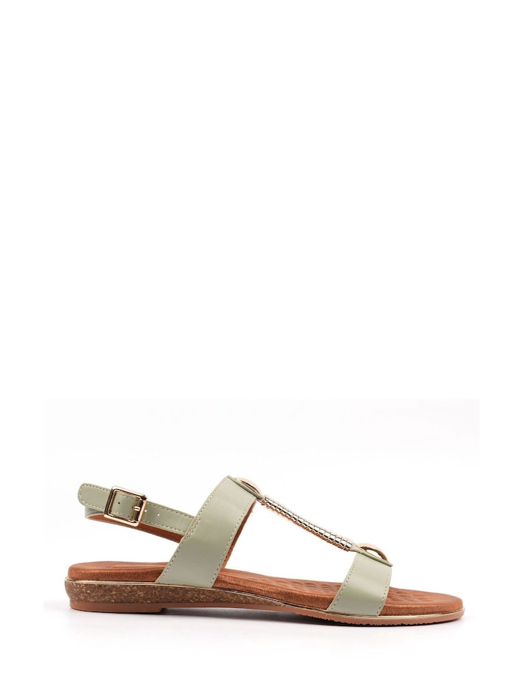 Lunar Green Renoir Sandals - Image 1 of 5