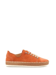 Lunar Orange Maddison II Suede Plimsoll Shoes - Image 2 of 5