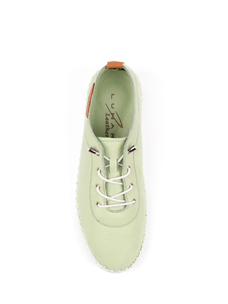 Lunar Green Flamborough Leather Shoes - Image 5 of 5