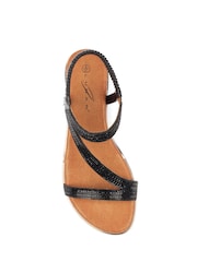 Lunar Black Blaise Sandals - Image 6 of 7