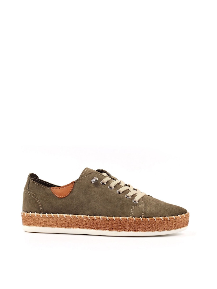 Lunar Green Maddison II Suede Plimsoll Shoes - Image 1 of 5