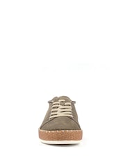Lunar Green Maddison II Suede Plimsoll Shoes - Image 3 of 5