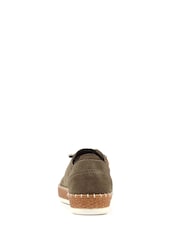 Lunar Green Maddison II Suede Plimsoll Shoes - Image 4 of 5