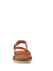Lunar Orange Muster Wedge Sandals - Image 5 of 7