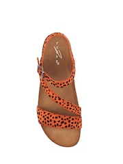 Lunar Orange Muster Wedge Sandals - Image 7 of 7