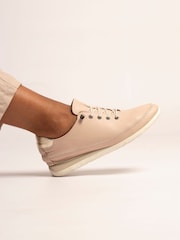 Lunar Beige Penelopy Leather Trainers - Image 1 of 6
