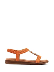 Lunar Orange Portofino Sandals - Image 3 of 7