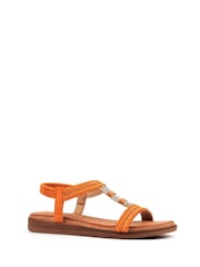 Lunar Orange Portofino Sandals - Image 4 of 7