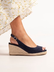 כחול  - Lunar Pia Wedge Sandals - תמונה 1 מתוך 9