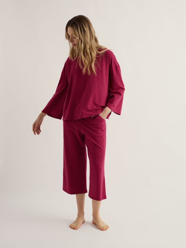 Seasalt Cornwall Pink Tree Shadow Pyjamas - Image 1 of 5
