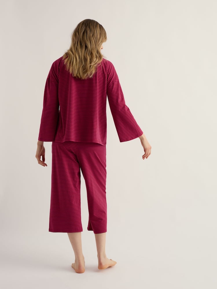 Seasalt Cornwall Pink Tree Shadow Pyjamas - Image 2 of 5