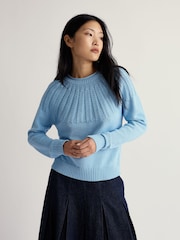 Seasalt Cornwall Blue Stone Chat Jumper - Image 3 of 5