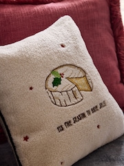 Natural Christmas Cheese 43 X 43cm Cushion - Image 3 of 5