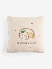Natural Christmas Cheese 43 X 43cm Cushion - Image 4 of 5
