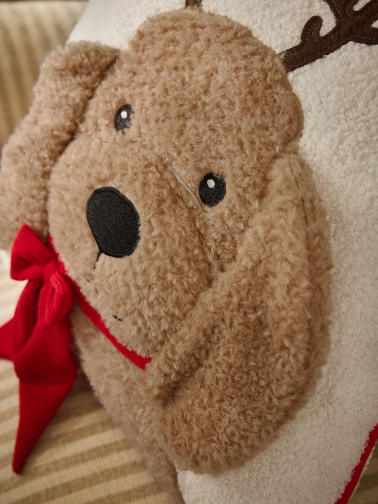 Natural Christmas Charlie Cockapoo 43 X 43cm Cushion - Image 2 of 2