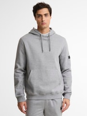 Barbour® International Grey Map Overhead Hoodie - Image 3 of 9
