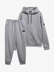 Barbour® International Grey Map Overhead Hoodie - Image 8 of 9