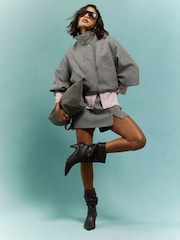 River Island Brown Front Split Skort - Image 1 of 4