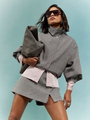 River Island Brown Front Split Skort - Image 2 of 4