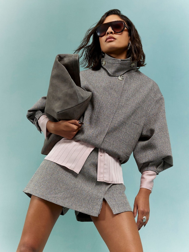 River Island Brown Front Split Skort - Image 2 of 4